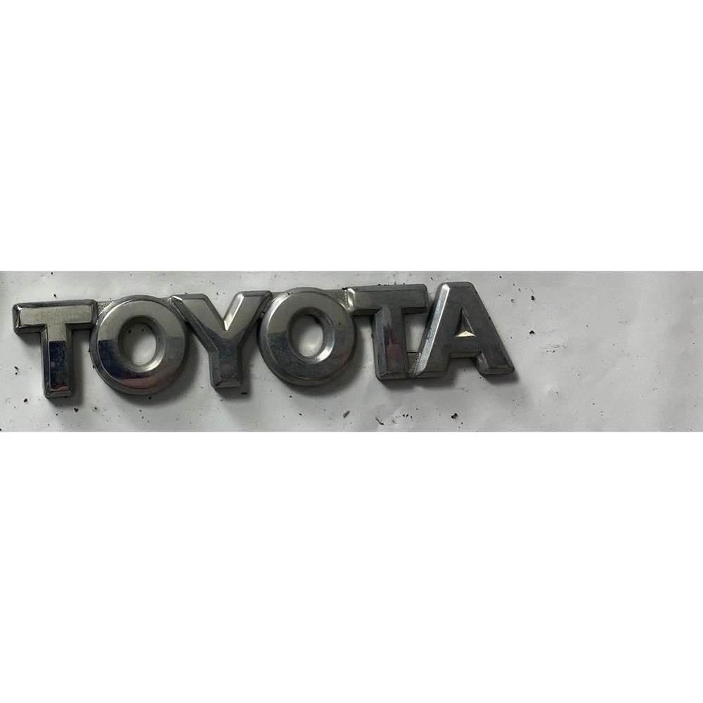 Toyota Rear Trunk Tailgate TOYOTA Emblem Badge Chrome OEM Used